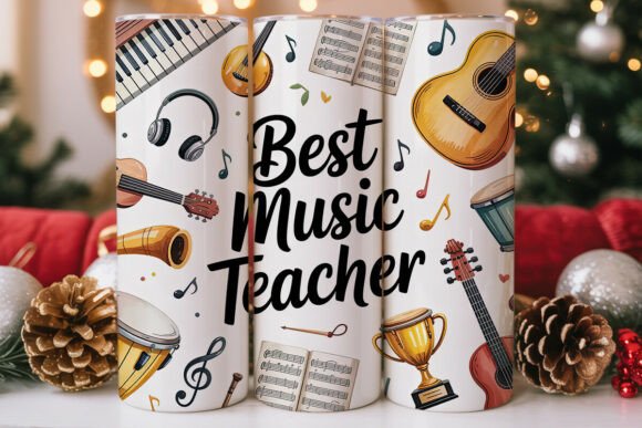 Best Music Teacher 20oz Tumbler Wrap