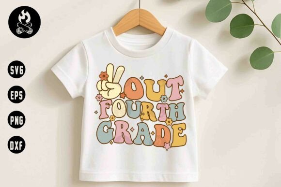 Celebrate with Out Fourth Grade SVG Retro Peace