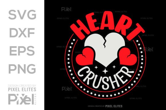 Heart Crusher SVG for Valentine's Projects