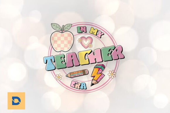 In My Teacher Era Pencil Apple PNG