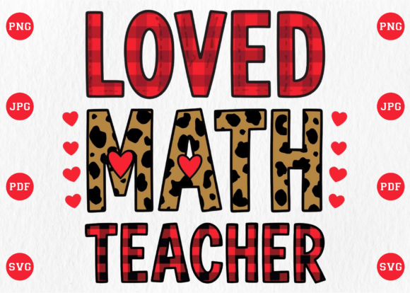 Leopard Love Math Teacher PNG: A Unique Embroidery Design