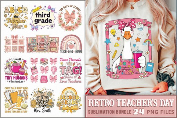 Retro Teacher's Day PNG Bundle: A Detailed Review