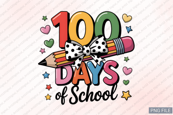 Review: 100 Days of School PNG, Teacher Design