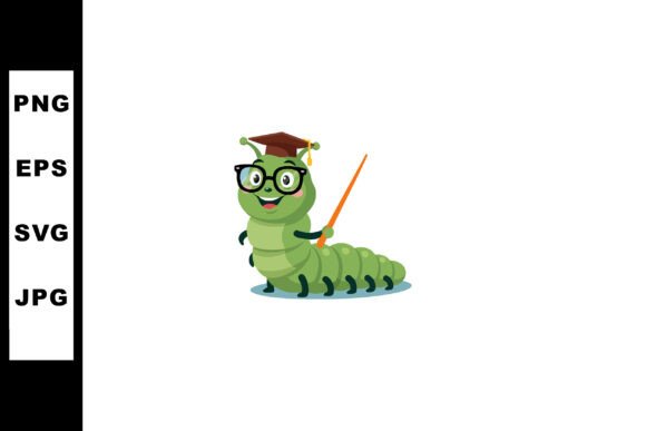 Review: Cartoon Green Caterpillar Teacher with G