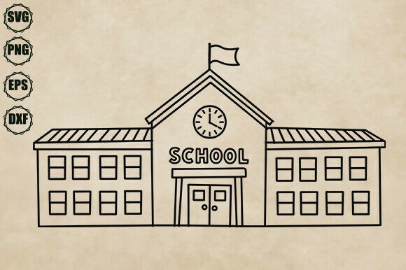 Review: School Svg, School Building Svg for Embroidery