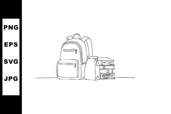 School Backpack with Lunch Bag and Stack