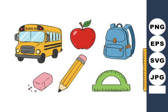 School Bus Apple Backpack Pencil Eraser Review