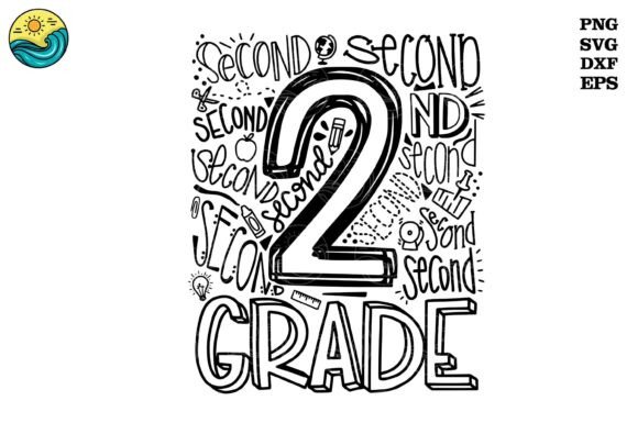 Second Grade Doodle Art SVG for Creative Projects