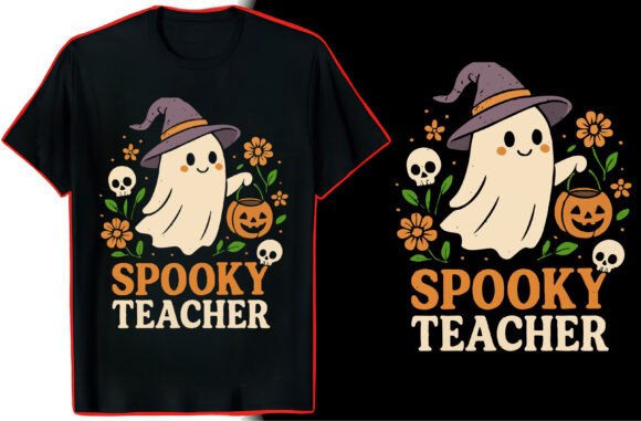 Spooky Teacher Halloween TShirt: A Designer's Review
