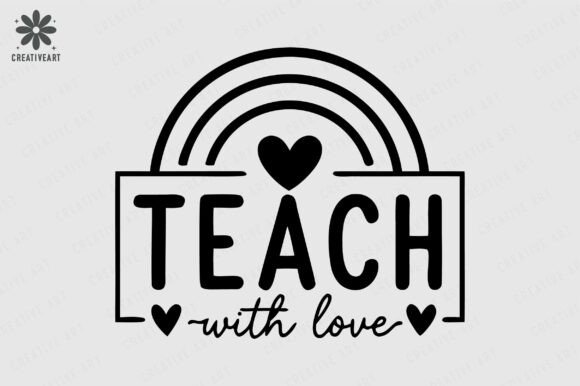 Teach with Love: A Versatile Teacher SVG for Embroidery