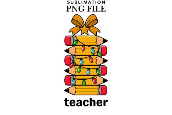 Teacher Christmas Png Design: A Festive Embroidery Gem