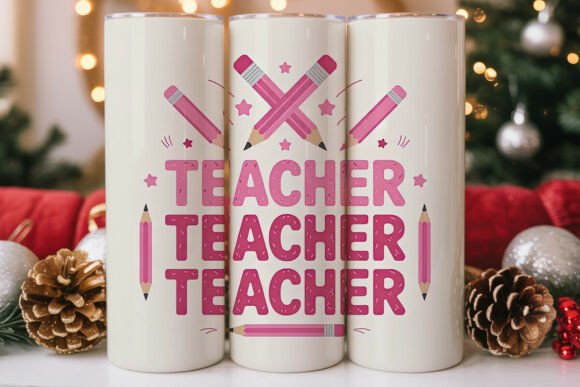 Teacher Tumbler Wrap PNG: A Perfect Embroidery Design