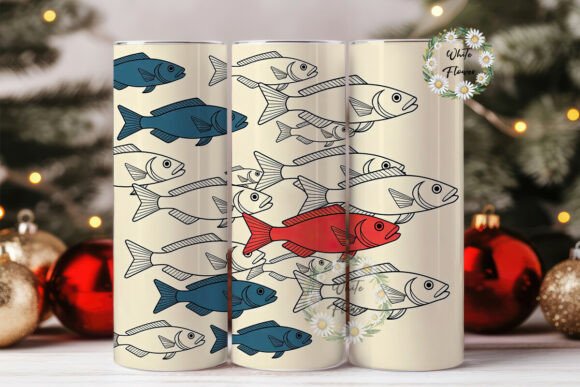 Vintage Fish School 20oz Tumbler Wrap